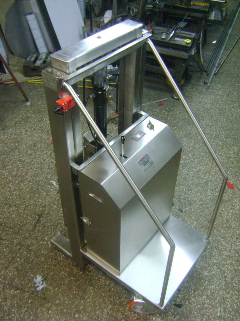 tablero de apilador elevador semi automatico