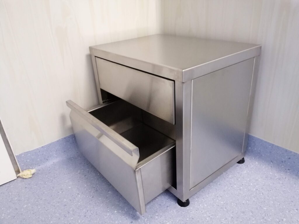 mueble de acero inoxidable para laboratorios